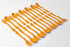 Knork Eco Plant Based 24 Pack Reusable Bamboo Flatware Set, Orange