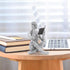inheming Reading Figurine Bookshelf Decor, Creative Abstract Thinker Statue, Home Office Modern Shelf Desk Book