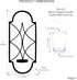 Set 2 12 Hosley of Iron Tealight Wall Sconces Decorative Candle Holders for Home Decor, Living Room Bedroom Hallway