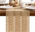 MLMW 36 inches Boho Table Runner Small Coffee Table Runner Rustic Burlap Macrame Jute Table Runner Dresser Runners
