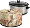 Hummingbird Flower Crock Pot Cover for 6 7 8 Quart Slow Cooker, Dust Cover to Keep Kitchen Appliances Clean