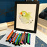 Kids Art Frame, Black, Changeable Display 8.5"×11" or 7"×9" with Magnetic Door for Children Artwork