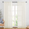 NICETOWN Linen Sheer Curtains, Rod Pocket & Back Tab Vertical Window Treatments for Living Room, Natural, W52 x L84,