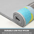 6.6x5.0ft Capslpad Kid Rug for Playroom Sky Blue Play Rug Traffic Road Car Play Mat Educational Learning Area Rug