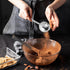 Powdered Sugar Shaker Duster, Flour Sifter for Baking, One-Handed Operation Baker's Dusting Wand Dispenser, Stainless