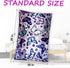 Silk Satin Pillowcase for Hair and Skin, Soft Standard Size Pack of 2, Wrinkle and Fade-Resistant, Purple Butterflies