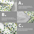 Mweet Set 2, Green Clover Shamrocks Hand Towels of Irish Lucky St. Patrick's Day Microfiber Absorbent Kitchen Bathroom