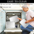 Baking Sheet Set of 2, Stainless Steel Cookie Sheet Baking Pans, Rectangle Size 16 x 12 x 1 Inch, Dishwasher Safe