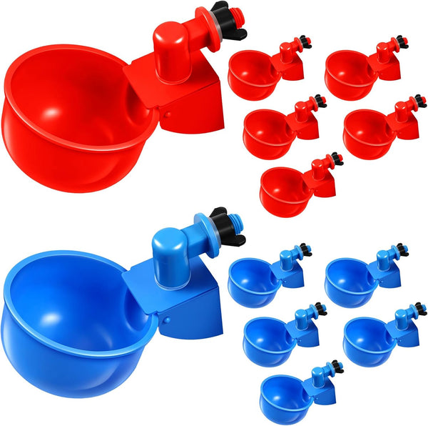 Tanlade 50 Packs Chicken Waterer Chicken Feeder, Automatic Waterer Kit for Poultry
