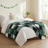 63x87, Tache Forest Green Farmhouse Super Soft Micro Fleece Plaid Patchwork Plush Lightweight Dual-Sided Decorative