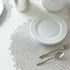 Benson Mills Bloom Pressed Vinyl Placemat Set of 4, 15.5" Round, Silver for Kitchen and Dining Table