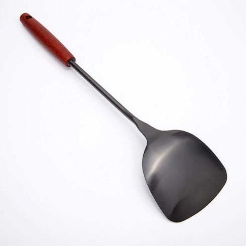 FJNATINH 15 Inch Wok Spatula, Stainless Steel Metal Spatulas for Kitchen Cooking Utensils for Cast Iron