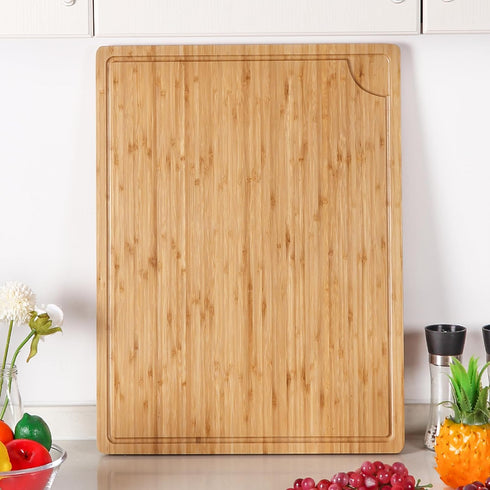 GAOMON 24" Bamboo Cutting Boards for Kitchen, Extra Large Wood Cutting Board with