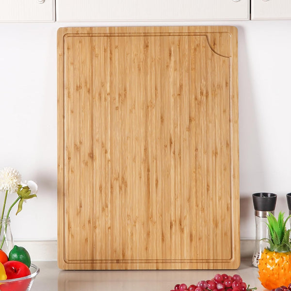 GAOMON 24" Bamboo Cutting Boards for Kitchen, Extra Large Wood Cutting Board with