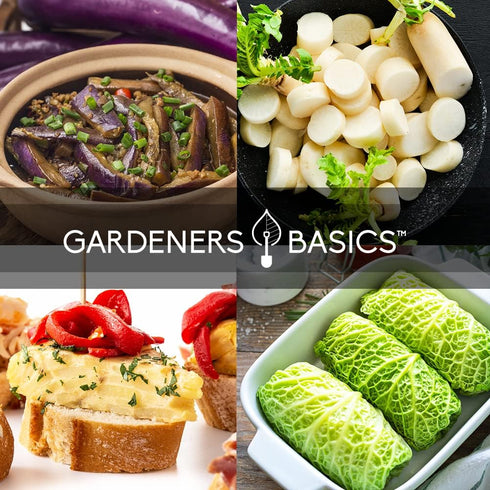 8 Packets Gardeners Basics, Asian Vegetable Seeds for Planting Bok Choy, Michihili (Napa) Chinese Cabbage, Tatsoi