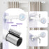 White Curtain Rods for Windows 72 to 144 Inch, 1 Inch Adjustable Heavy Duty Long Curtain Rod