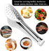 Serving Tongs, Kitchen Tongs, XEVOM Stainless Steel Food Tong, Small Serving Utensils, 12 Inch