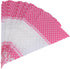 FTVOGUE 50 Piece Clear Cone-Shaped Treat Bags with Twist Ties, Cellophane Candy Bags (Pink)