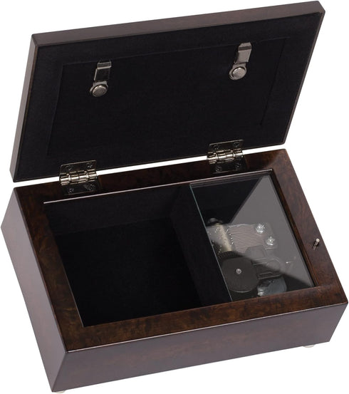 Sister Music Box with Amber Earth Tone Jewel Details - Plays Amazing Grace