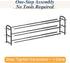 46.5'' 20 Closet, 3-Tier ENJOYBASICS Expandable Shoe Rack, Wide - Pairs Adjustable Shoe Organizer Shelf for Black Metal