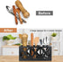 Ayiaren Wooden Silverware Holder, Cutlery Organizer Bin for Kitchen Countertop Storage