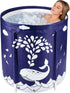 STARBRILLIANT Portable Foldable Bathtub, Collapsible Adult Travel Bath Tub for Camping, Home