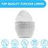 MontoPack White Cupcake Liners, 400 Standard Size Baking Cups, Greaseproof Muffin Liners for Desserts