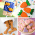 Mini Cookie Cutters Set of 6 - Goldfish, Dog Bone, Paw, Heart, Flower, Carrot for Mini Cookies & Pet Snacks