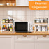 Counter, 2 CountertopSpace RUILALIFE Spice-Rack-Organizer-Shelf for Kitchen Tiers Coffee Bar Station Organizer