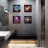 16x16" Space Wall Art Galaxy Futuristic Decor for Teens Room Outer Space Nebula Pictures Boys Bedroom Marvel Room