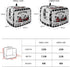 Welcome to Our Farm House 4 Slice Toaster Cover, Black and White Checkered, Large Kitchen Appliance Protection