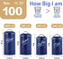 Hillbond Canister Sets, Navy Blue Food Storage Containers, Carbon Steel with Powder Coated Decorative Jars Set
