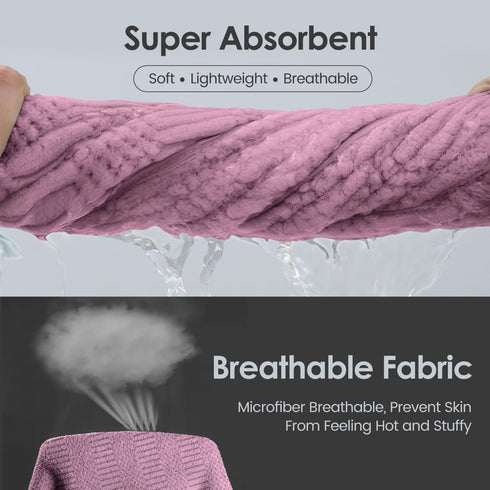 JML 2 Pack (30" 60"), Microfiber Bath Towels, Large Bathroom Towel x Oversized, Soft, Super Absorbent and Fast Drying