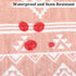Pink Bohemian Area Rug 4x6, Machine Washable Non-Slip Stain Resistant Throw Carpet for Living Room Bedroom Decor