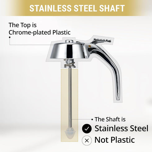 Glass Honey Dispenser Jar with Sleek Silver Lid, Premium Stainless Steel Design