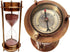 7" Nautical Brass Sand Timer Hourglass with Maritime Brass Compass