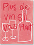 zphvaqd 24 36 Pink Canvas Wall Art Print Wine Pictures Feminist Posters French posterTrendy Teen Girl Funky Home Decor