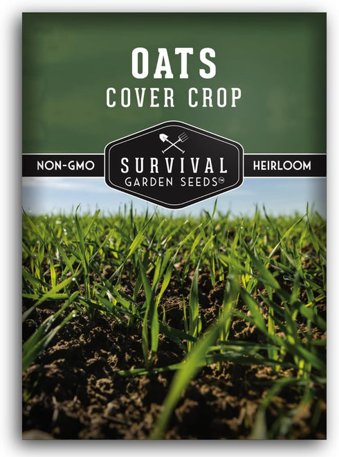 Survival Garden Seeds Oats Cover Crop Seed for Planting - 1 Packet