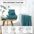 8 Set-2 Sheets,2 Towels,4 Washcloths-600GSM Piece Large Turquoise Family Bath Towel Oversized Bath Towel Hand Soft