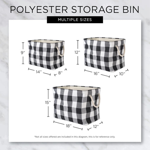 DII Gold Metallic Collection Polyester Storage Bin, Collapsible with Handles, Medium, Pineapple