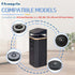 Dual Model Virtual Wall Barrier Compatible with iRobot Roomba 600 700 800 900 Series e i s Series e5 e6 i4 i6 i7 i8 Series Robot Vacuum. Compare to Part 4636429, 2-Pack by Cleangela