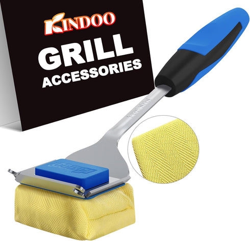 Grill Brush Bristle Free for Outdoor Grill, Steam Grill Cleaning Brush Replaceable
