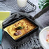 MyLifeUNIT Japanese Tamagoyaki Pan, Nonstick Square Omelette Pan 7 x 5 inches, Black with Silicone Spatula