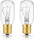 DORESshop 40W T8 E17 Appliance Bulb, Microwave Light Under Hood, Stove Light, Refrigerator, 2 Pack