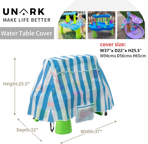 UNARK 1-3, Water Table Cover with Storage Bag, Kids Water Table Cover for Water Table, Water Table Accessories