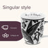 Karma Gifts 16 oz Black and White Boho Mug - Hummingbird, Cute Ceramic Coffee Mug for Women and Men