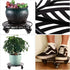 1 Pack 12 inches 3 Large Metal Plant Caddy with PU Metal Wheels Rolling Plant Stand with Casters Indoor Outdoor Wheeled