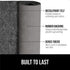 GORILLA GRIP Felt and Natural Rubber Rug Pad, 1/4in Thick, 2x3 FT, Slip Resistant Protection