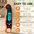 TP-01 Waterproof Digital Instant Read Meat Thermometer - 4.6 Folding Probe with Backlight for Cooking, BBQ, Liquids