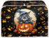 Ghost Pumpkin Cat Toaster Dust Cover, 2 Slice Small Kitchen Appliance Cover for Halloween Decor